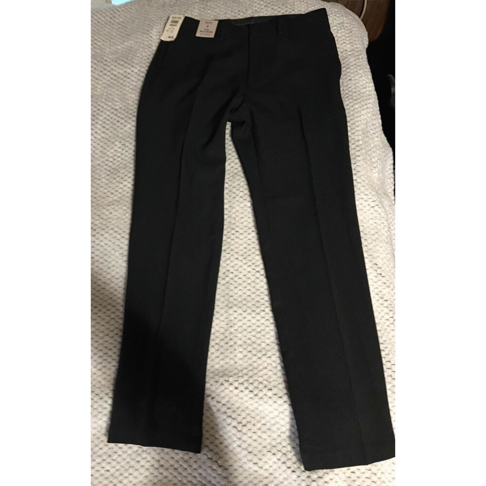 NEW WITH TAGS 33Wx30L Kenneth Cole REACTION Tic Weave Stretch Slim Fit Black